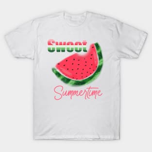 Sweet Summertime Watermelon Design T-Shirt